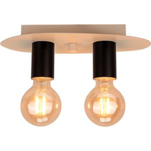 Chericoni Colorato Plafondlamp - 2 Lichts - Zwart - Ijzer & Metaal - Italiaans Design - Nederlandse Fabrikant.