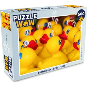 Puzzel Badeenden - Geel - Haak - Legpuzzel - Puzzel 500 stukjes