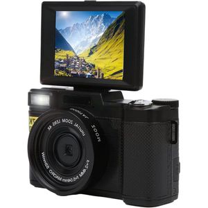 JGS Premium - Digitale Vlogcamera met 3 inch Flip LCD-scherm - Full HD 2.7K 48 MP - Camcorder met 800 mAh batterij - Voor bruiloften en verjaardagscadeau