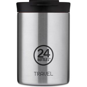 Reisbeker / Travel Tumbler - koffie-to-go beker kleur Steel van gerecycled RVS