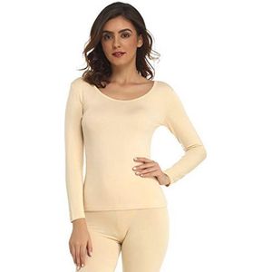 Ultradunne modale thermische top voor dames met lange mouwen