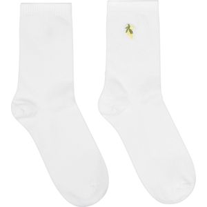 Hunkemöller Halfhoge sokken van modal Wit 36/38