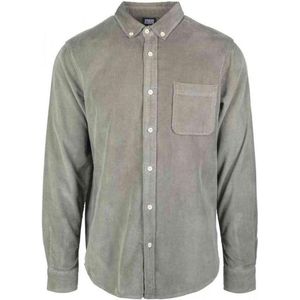 Urban Classics Overhemd -XL- Corduroy Groen