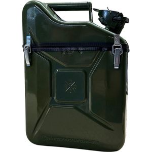 Jerrycan Giftbox - Groen - Staal - 10 Liter