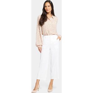 NYDJ Wide Leg Cropped Capri Broek Wit | Optic White