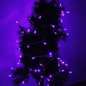 10m String decoratie licht voor Kerstmis partij 80 geleid paars licht batterij aangedreven