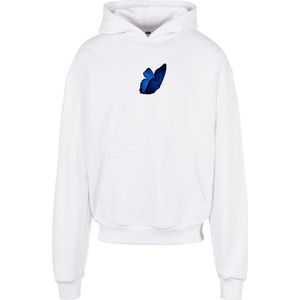 Mister Tee - Le Papillon Heavy Oversize Hoodie trui Wit