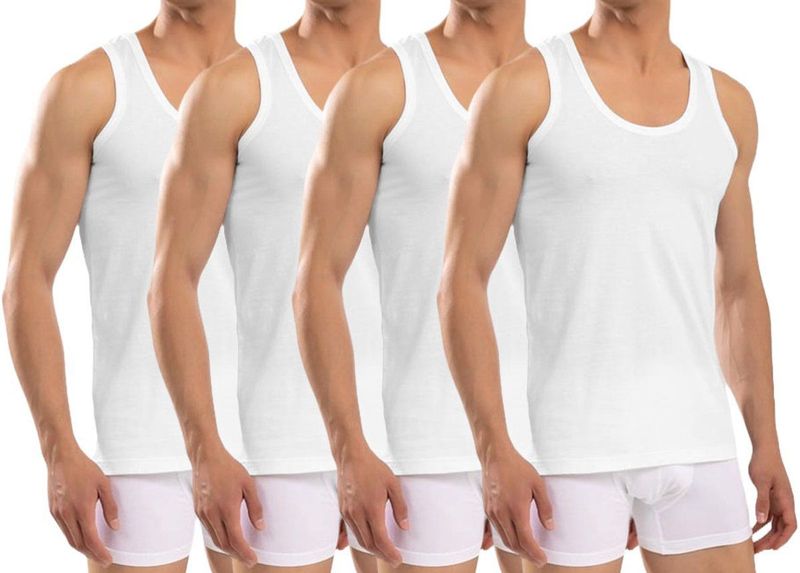 SCHIESSER - 95/5 - Onderhemden - Wit - 100% Biologisch Katoen - Duopack