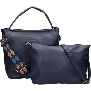 Flora & Co Grote Crossbodytas / Schoudertas Dames - Marie - Blauw