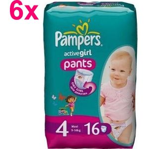 Pampers - Active Girl Pants - Dora - Maat 4 - 96 Luierbroekjes