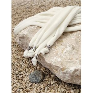 Birdini Veter - Lang - Wit - geschikt voor Birdini Slipper met verwisselbare veters