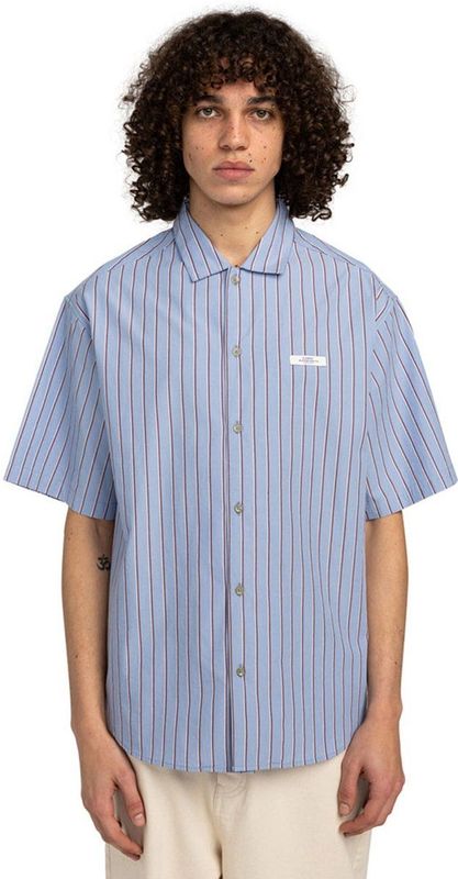 Element - IDLE SS - Overhemd - Blauw - Korte Mouw