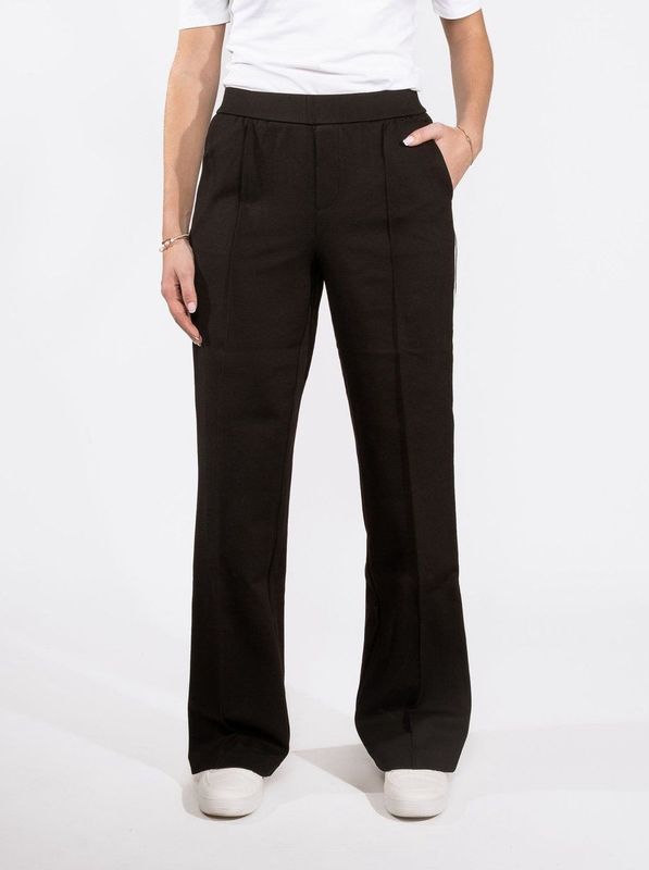 Colette - Punta Sidepatch - Wide Leg Broek - Met Witte Streep