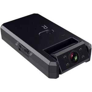 DrPhone SnapSpot – Mini WiFi Camera met Infrarood Nachtzicht, 180° Draaibaar, Bewegingsdetectie & App-bediening – Zwart