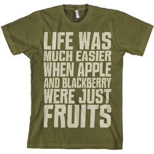 Hybris Life Was Easier... T-Shirt Olive-S