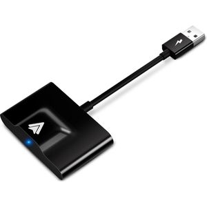 Android Auto Adapter 5 Ghz WiFi Upgrade - Bedrad naar Draadloze Carplay Dongle - Ondersteuning Android 11 - Voor auto's met CarPlay Functie Carplay Dongle
