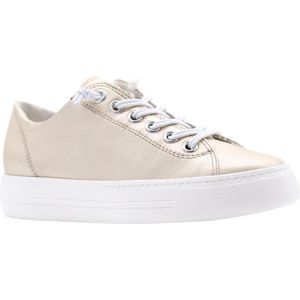 Paul Green 4081 Lage sneakers - Leren Sneaker - Dames - Goud - Maat 40