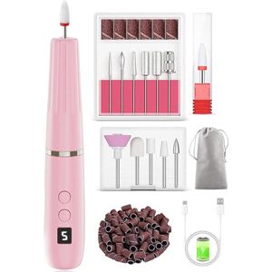Dailysupplies® Nagelfrees - Elektrische Nagelvijl - Manicure Set Elektrisch - Pedicure Apparaat - Roze