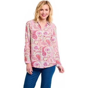 Lange losvallende tuniek met kasjmierprint