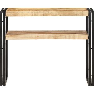vidaXL - Wandtafel - 90x30x75 - cm - ruw - mangohout