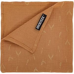 Snoozzz Hydrofiel doek XL Swaddle - de beste kwaliteit zachte Hydrofiel - 100% katoen - 120 x 120 cm - camel goud