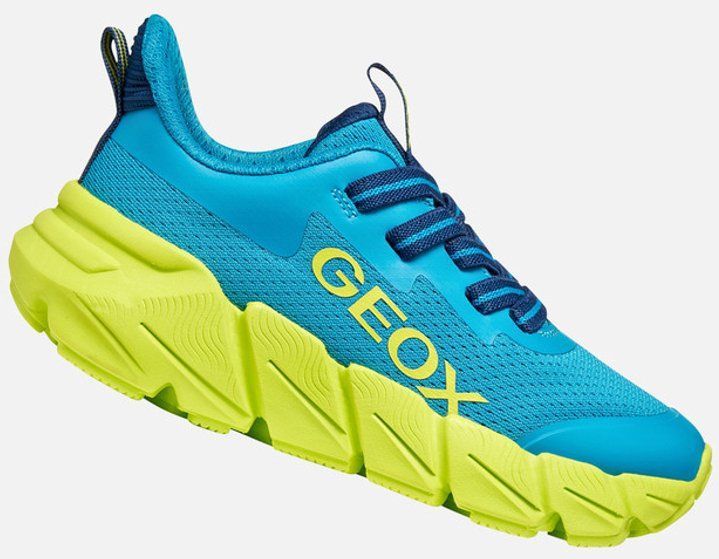 Geox - Flexyper Fast - Sneakers - Geel en Oranje - Voor Jongens
