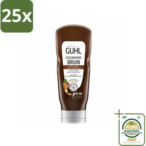 25 x Guhl - Conditioner - Colorshine Bruin - 200 ml - Grootverpakking - Bruin Haar Conditioner - Kleurversterking Haar - Glans Haar - Haarkleur Behouden - Haarkleur Intensiteit