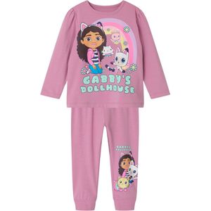 NAME IT NMFSABA GABBY LS NIGHTSET NOOS SKY Meisjes Nacht setje - Maat 86/92