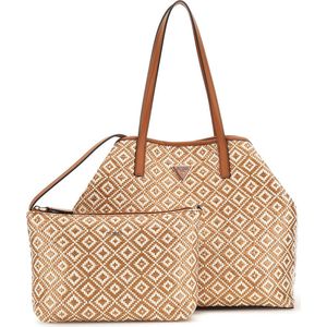 Guess Vikky II Large Tote Dames Shopper - Cognac - One Size