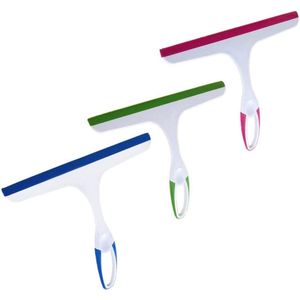 Set van 3 ruitenwissers met rubberen grip voor optimaal reinigen
