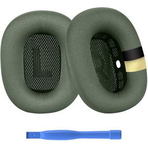Vervangende Oorkussens voor AirPods Max Hoofdtelefoon van MMOBIEL – Premium - Mesh Fabric Koptelefoon Oorkussens met Siliconen Laag – Noise Isolation Hoofdtelefoon Earpads – Groen