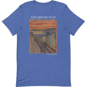 Edvard Munch 'De Schreeuw' (""The Scream"") Beroemd Schilderij T-Shirt | Unisex Klassiek Kunst T-shirt | Goud | L