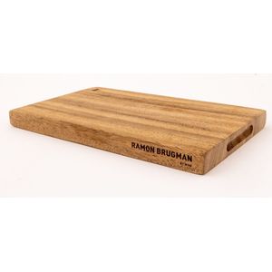 Ramon Brugman by MOA - Snijplank klein - Onbehandeld walnoot hout - 25 x 15 cm - 2 cm dikte