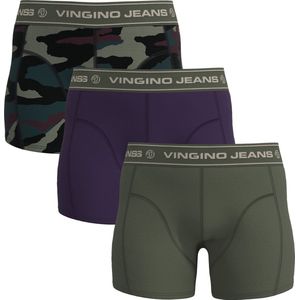 Vingino Boxer-B-224-7 CAMOU PACK Jongens onderbroek - Maat 110/116