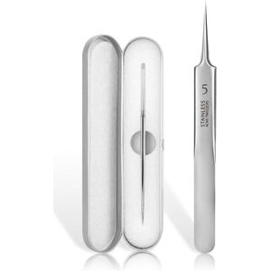 Fijne RVS pincet voor het verwijderen van mee-eters, puistjes en acne