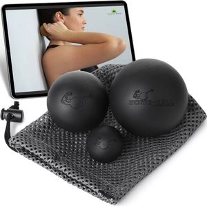 Bomb Ball - Massagebal - Zwart - Fascia en Lacrosse Ballen voor Spierontspanning en Triggerpoint-therapie