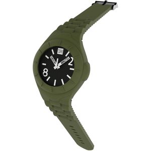 TOO LATE - siliconen horloge - MASH UP LORD REG - Ø 40 mm - army green