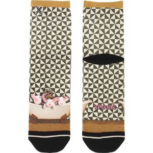 XPOOOS sokken met all over print Miss piggy beige