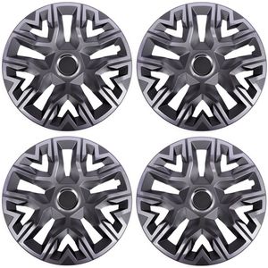 Universele wieldoppen 14'' NRM Perfecto grafiet gelakt 4 stuks