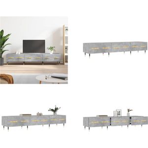 vidaXL Tv-meubel 150x36x30 cm bewerkt hout betongrijs - Tv-meubel - Tv-meubelen - Tv Kast - Opbergkast