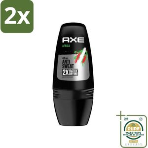 Axe - Deodorant Roller - 48hrs Anti Sweat - Africa - Anti-transpirant - 50 ml - Voordeelverpakking - 2 stuks - Axe africa deodorant roller - Antitranspirant