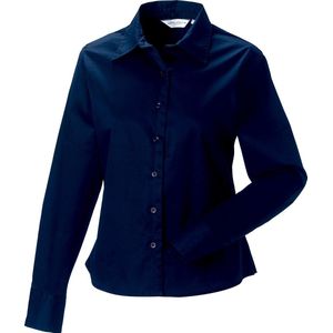 Russell Collectie Dames/Dames Lange Mouw Klassiek Twill Shirt (Franse marine)