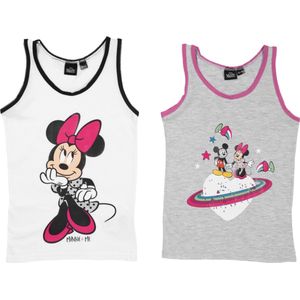 Disney Minnie Mouse Set - Shirt + Rok - Wit/Roze - Maat 110/116 - Tot 6 jaar