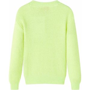 Kindertrui - Gebreid - Maat 140 - Neongeel