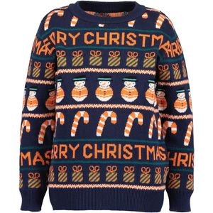 Blue Seven - Gebreide Trui - Nachtblauw - Regular Fit - 100% Katoen