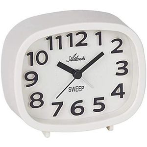 Moderne kwartswekker analoog zonder tikken - Geluidsarme wekker voor een rustige nachtrust