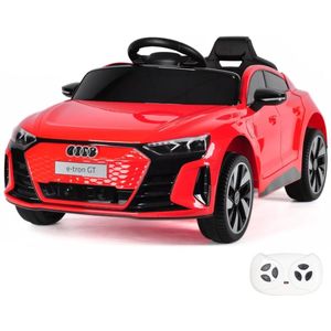 Audi e-Tron GT - Elektrische Kinderauto 12V - 1 tot 4 jaar - MP3 - Rood