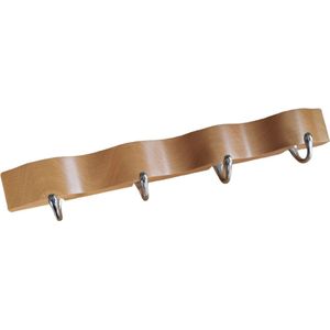 SAM Kapstok - Golvend -4 haken - verchroomd