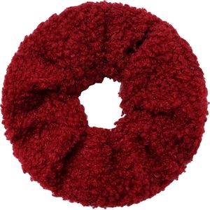 Teddy scrunchie/haarwokkel, rood