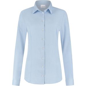 Ledub dames blouse Rosalie, popeline, lichtblauw
